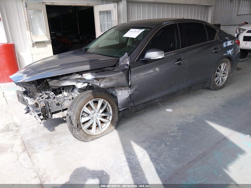 2015 Infiniti Q50, Удар спереду, IAAI, VIN JN1BV7AP3FM358762 — фото 2