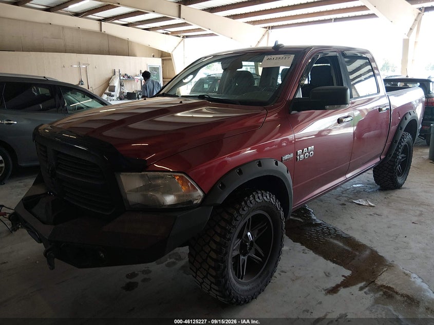 Vin: 3c6rr7lt6fg711757, lot: 46624947, ram 1500 big horn 20152