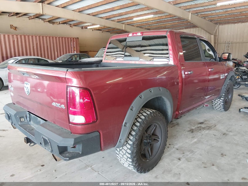 Vin: 3c6rr7lt6fg711757, lot: 46624947, ram 1500 big horn 20154