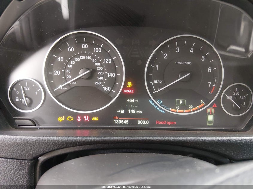 BMW 328I 2013 VIN WBA3B3C57DF531762