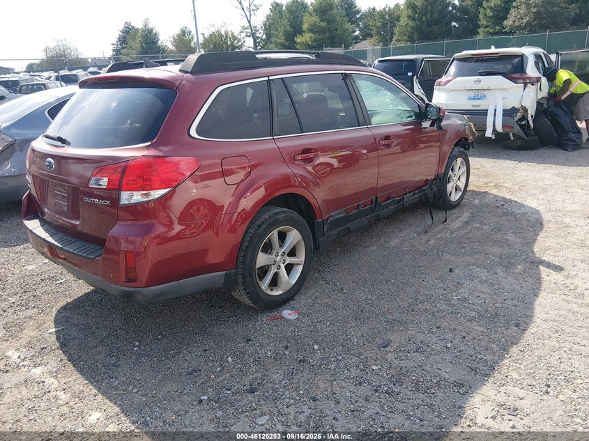 Vin: 4s4brbmc2e3303250, lot: 46624974, subaru outback 2.5i limited 20144