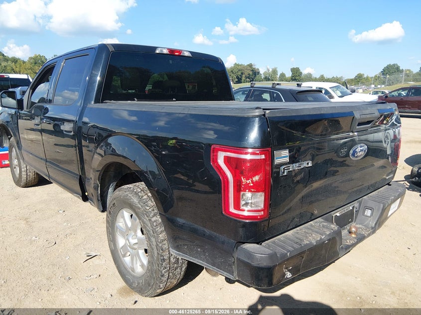 Vin: 1ftew1cf2gfb55523, lot: 46624985, ford f-150 xlt 20163