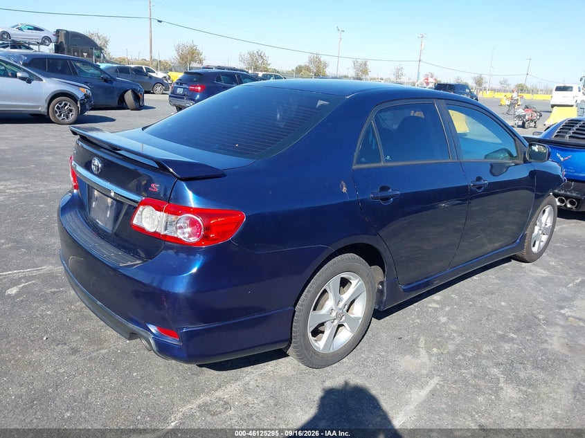 Vin: 5yfbu4ee0dp093641, lot: 46625015, toyota corolla s 20134