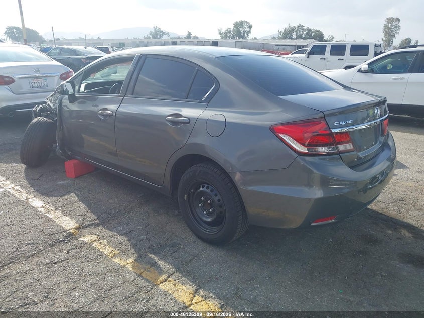 Vin: 2hgfb2f57dh515423, lot: 46625029, honda civic lx 20133