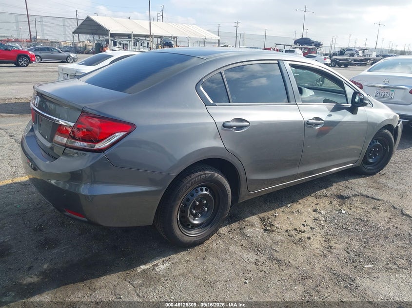 Vin: 2hgfb2f57dh515423, lot: 46625029, honda civic lx 20134