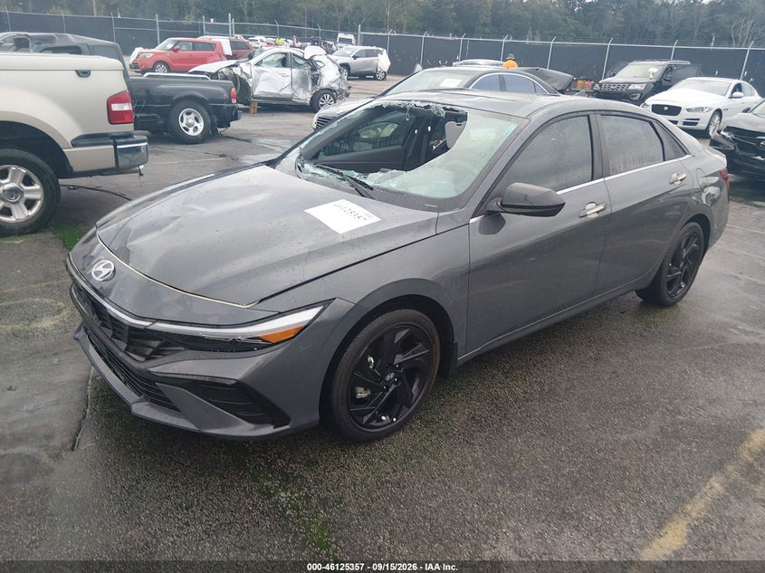 Vin: kmhls4dg7tu187946, lot: 46625077, hyundai elantra sel sport premium 20262