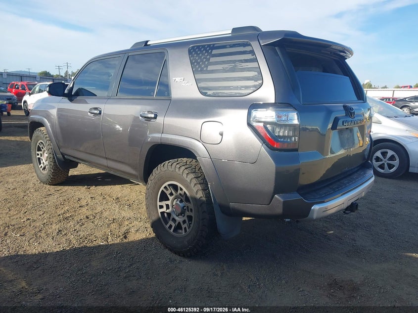 Vin: jtebu5jr7j5555521, lot: 46625112, toyota 4runner trd off road premium 20183