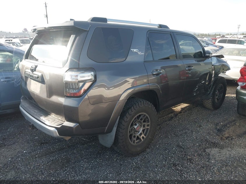 Vin: jtebu5jr7j5555521, lot: 46625112, toyota 4runner trd off road premium 20184