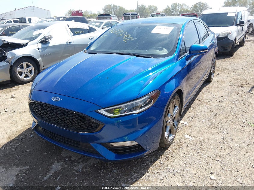 2017 Ford Fusion, Удар спереди, IAAI, VIN 3FA6P0VPXHR272343 — фото 2