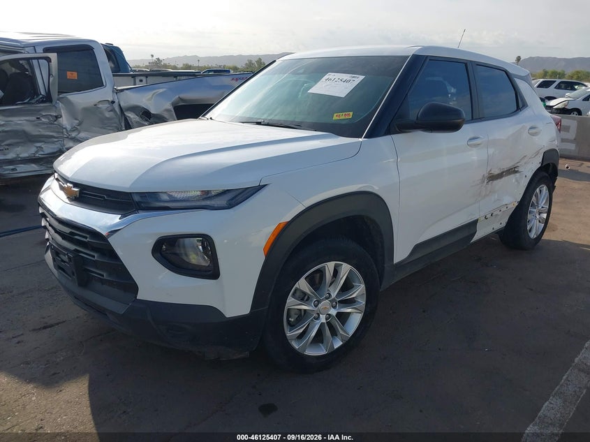 Vin: kl79mms25pb174904, lot: 46625127, chevrolet trailblazer fwd ls 20232