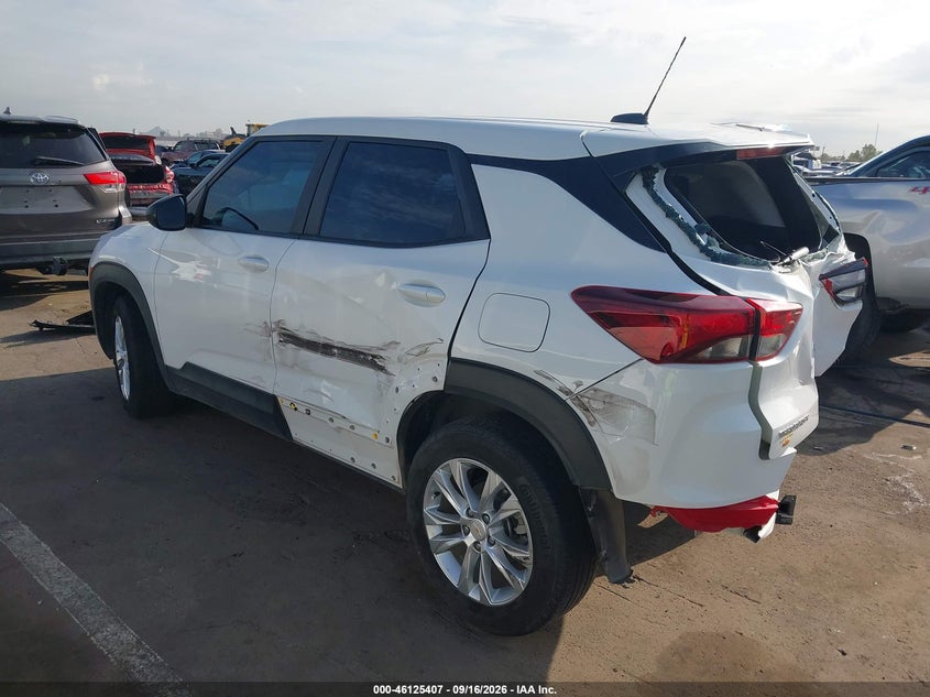 Vin: kl79mms25pb174904, lot: 46625127, chevrolet trailblazer fwd ls 20233