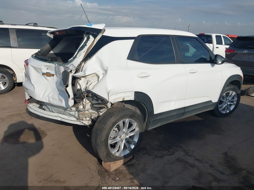 Vin: kl79mms25pb174904, lot: 46625127, chevrolet trailblazer fwd ls 20234