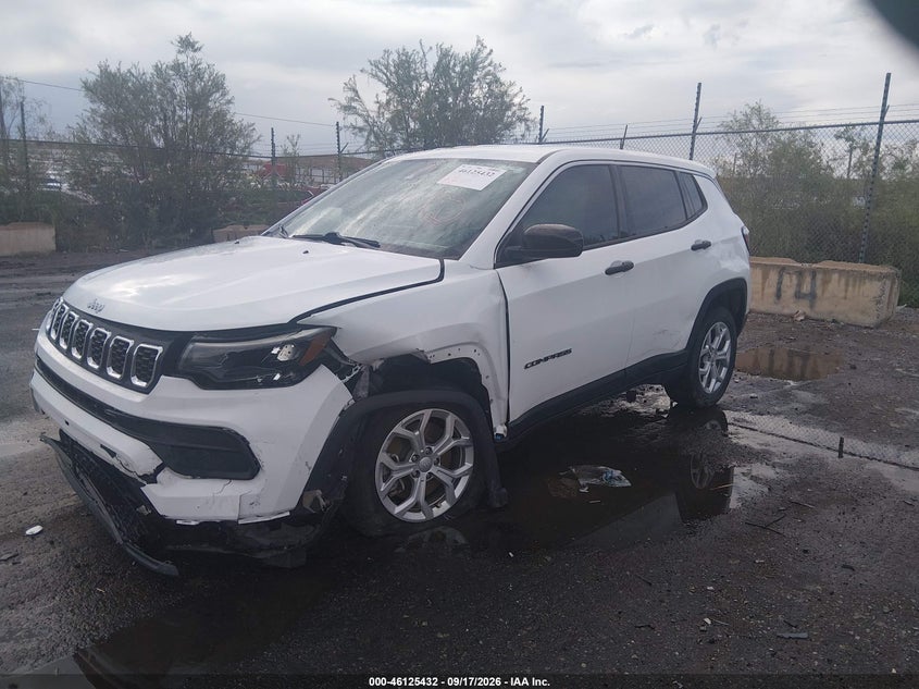 Vin: 3c4njdan1rt103206, lot: 46625152, jeep compass sport 4x4 20242