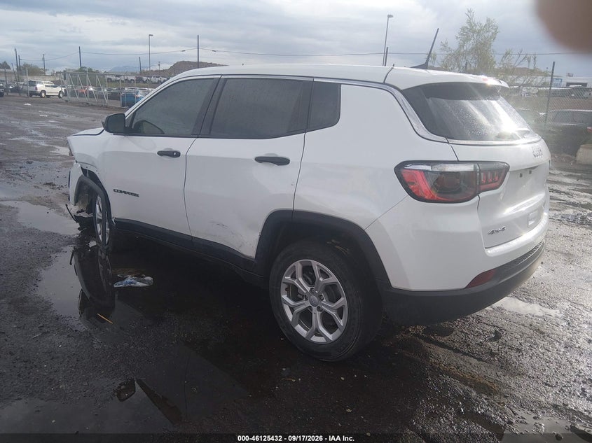 Vin: 3c4njdan1rt103206, lot: 46625152, jeep compass sport 4x4 20243