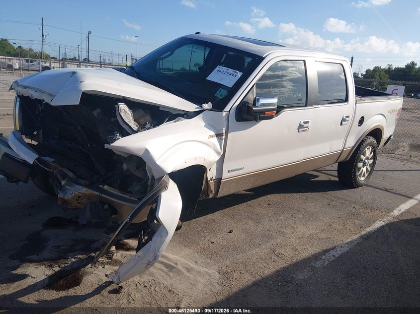 Vin: 1ftfw1et3ckd77951, lot: 46625213, ford f-150 king ranch 20122