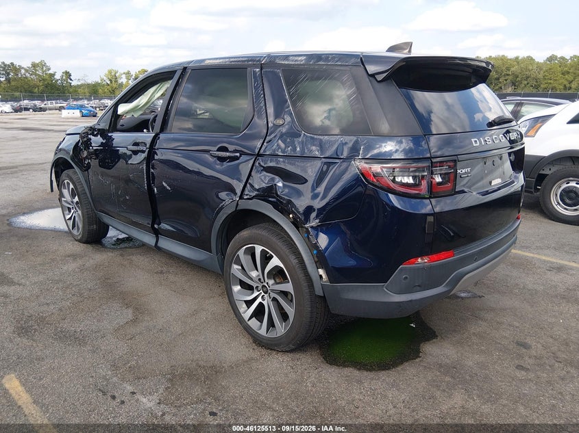 Vin: salcp2fx5lh854800, lot: 46625232, land rover discovery sport se 20203