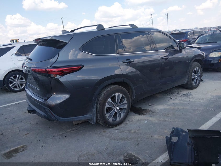 Vin: 5tdgzrah9ns108263, lot: 46625241, toyota highlander xle 20224