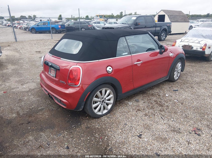 Vin: wmwwg9c58g3a91254, lot: 46625259, mini convertible cooper s 20164