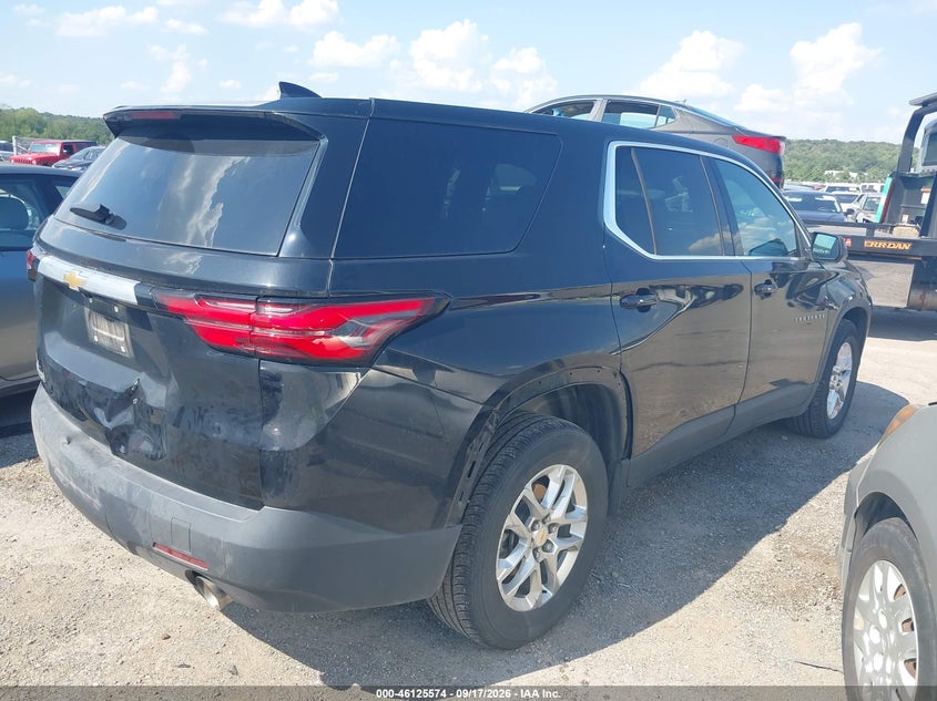 Vin: 1gnerfkw0pj245957, lot: 46625296, chevrolet traverse fwd ls 20234