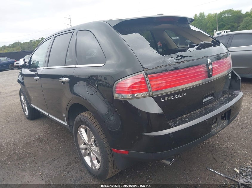 Vin: 2lmdj8jcxabj30910, lot: 46625310, lincoln mkx 20103
