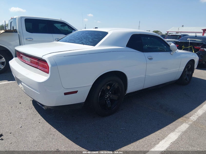 Vin: 2c3cdyag7dh569512, lot: 46625320, dodge challenger sxt 20134