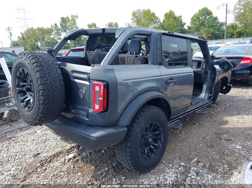 Vin: 1fmee5dh6nlb88917, lot: 46625326, ford bronco badlands 20224