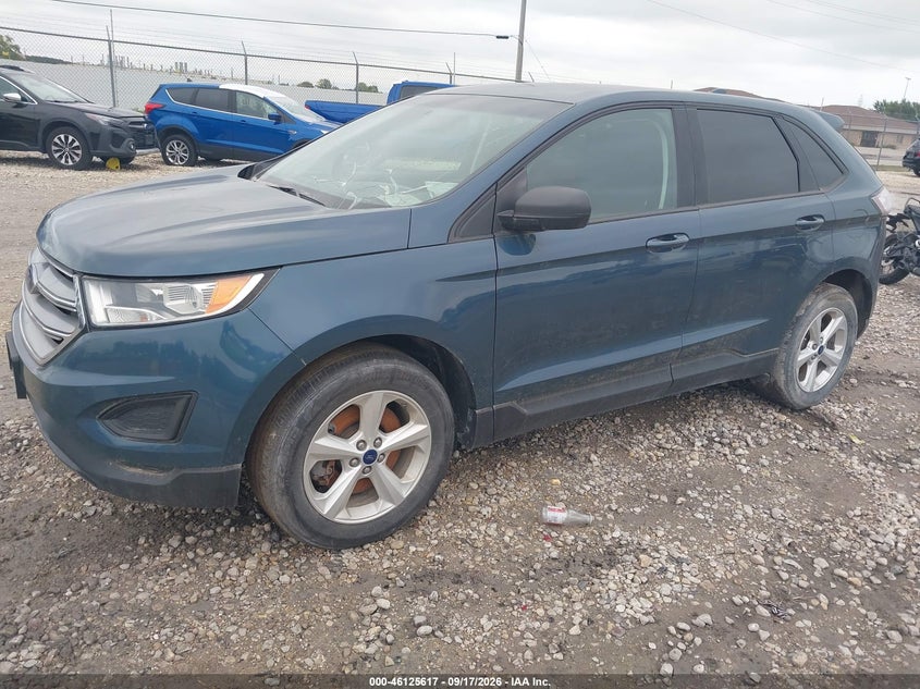 Vin: 2fmpk4g96gbb84031, lot: 46625337, ford edge se 20162