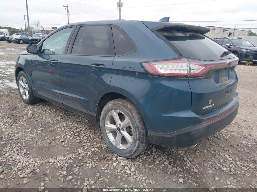 Vin: 2fmpk4g96gbb84031, lot: 46625337, ford edge se 20163