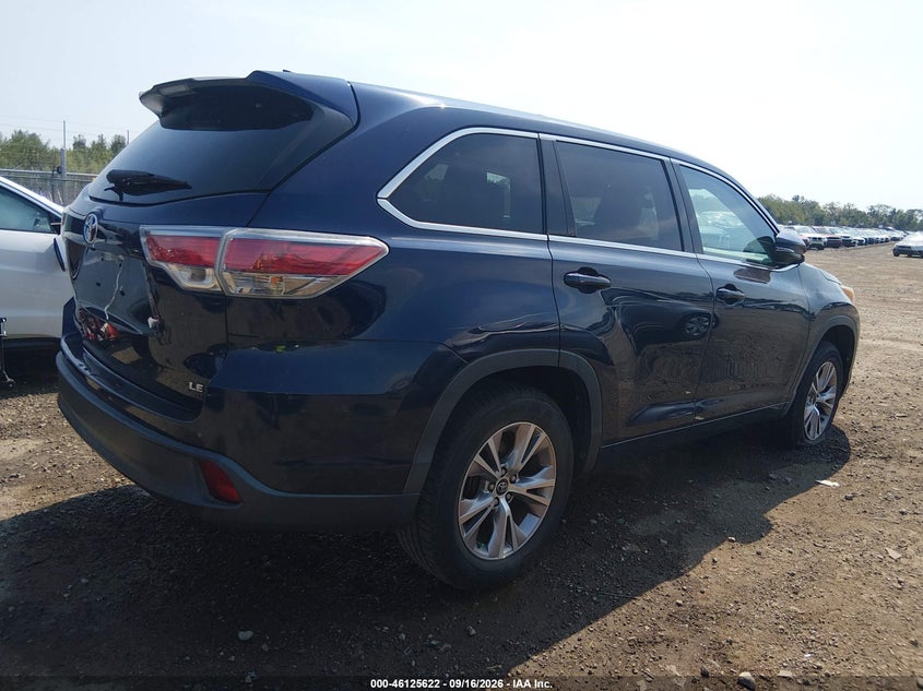 Vin: 5tdzkrfh6gs182748, lot: 46625342, toyota highlander le plus v6 20164