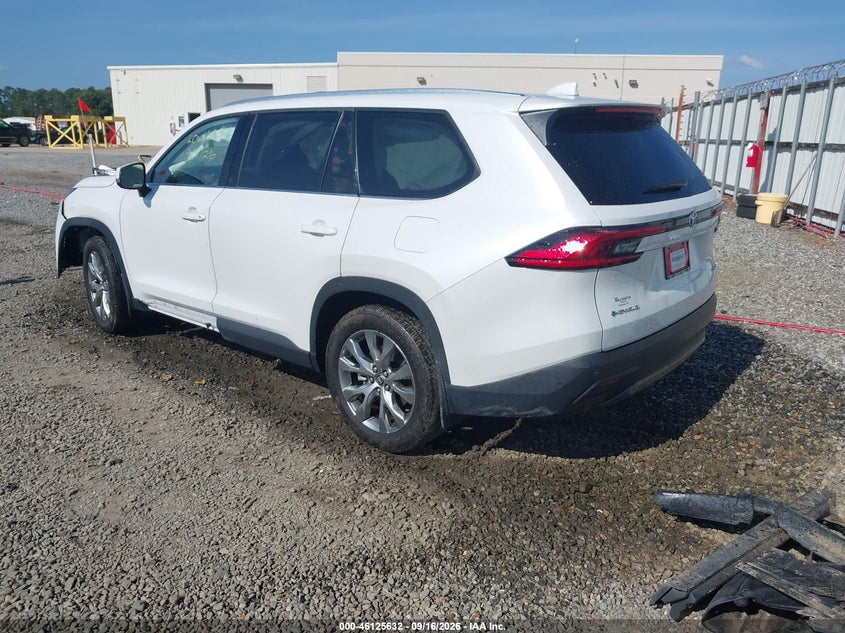 Vin: 5tdacab55rs029207, lot: 46625352, toyota grand highlander hybrid limited 20243