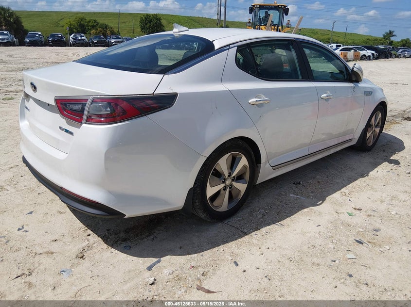 Vin: knagn4adxf5091733, lot: 46625353, kia optima hybrid ex 20154