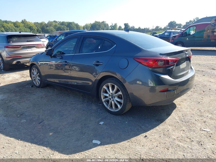 Vin: jm1bm1v32f1263566, lot: 46625361, mazda mazda3 s touring 20153