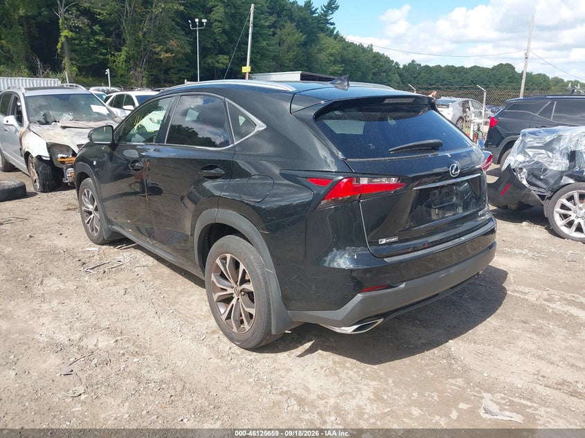 Vin: jtjbarbz3h2133077, lot: 46625379, lexus nx 200t/base/f sport 20173