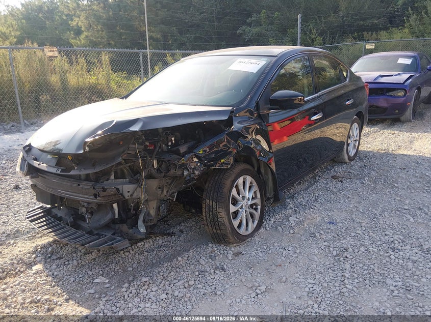 2019 Nissan Sentra, Удар спереду, IAAI, VIN 3N1AB7AP2KY366413 — фото 2