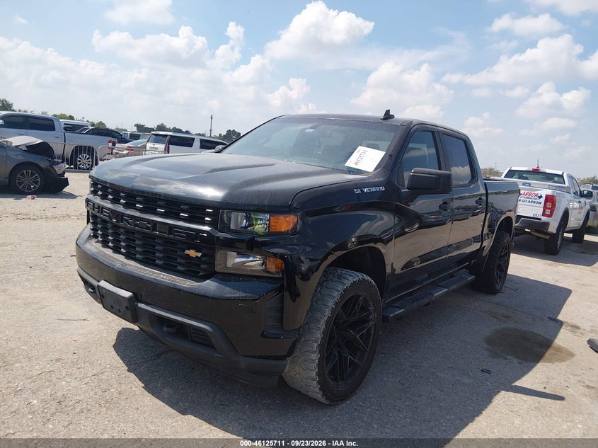Vin: 3gcpwbef2kg105241, lot: 46625431, chevrolet silverado 1500 custom 20192