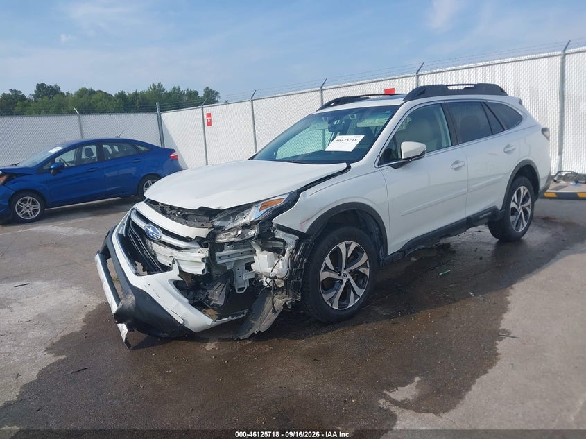 Vin: 4s4btgnd9n3190659, lot: 46625438, subaru outback limited xt 20222