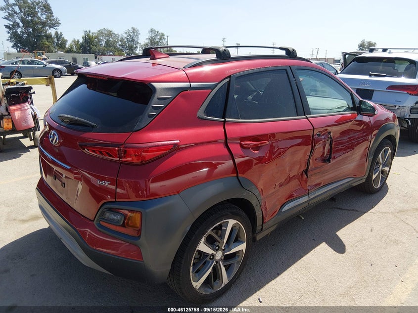 Vin: km8k53a58lu582914, lot: 46625478, hyundai kona ultimate 20204