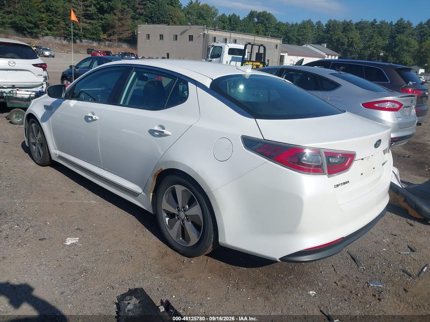 Vin: knagn4ad4e5065370, lot: 46625501, kia optima hybrid ex 20143