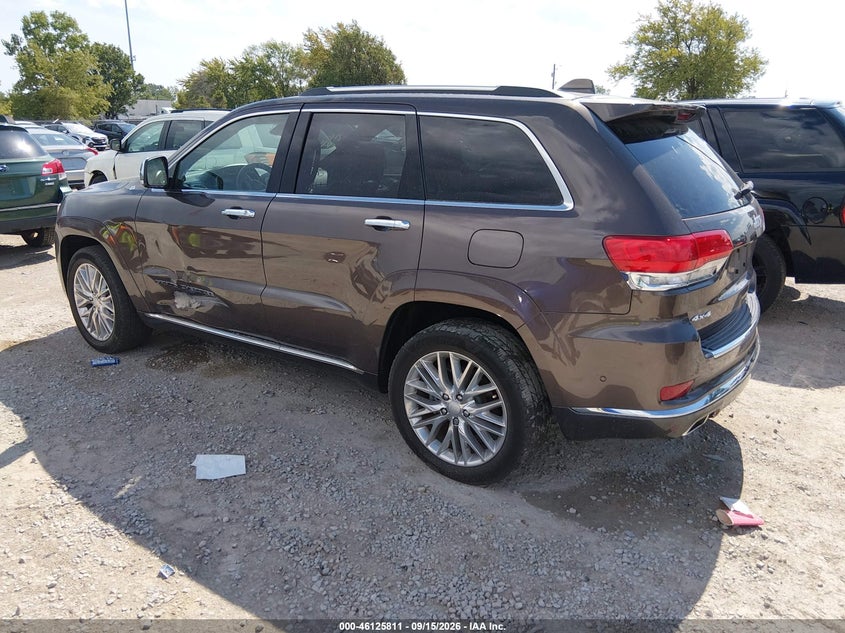 Vin: 1c4rjfjg1hc845131, lot: 46625531, jeep grand cherokee summit 4x4 20173