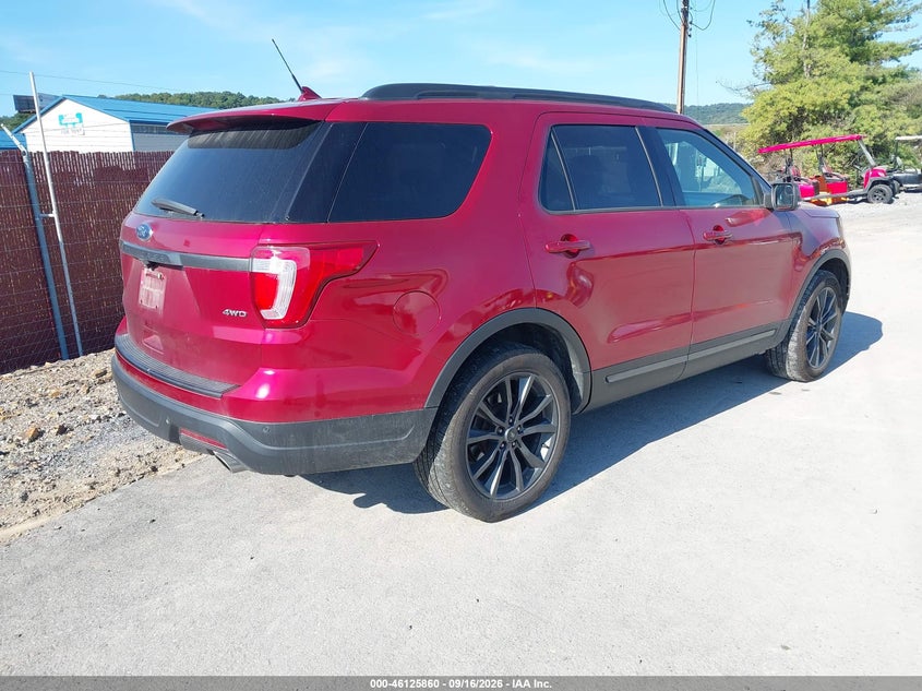 Vin: 1fm5k8d8xjgb16387, lot: 46625580, ford explorer xlt 20184