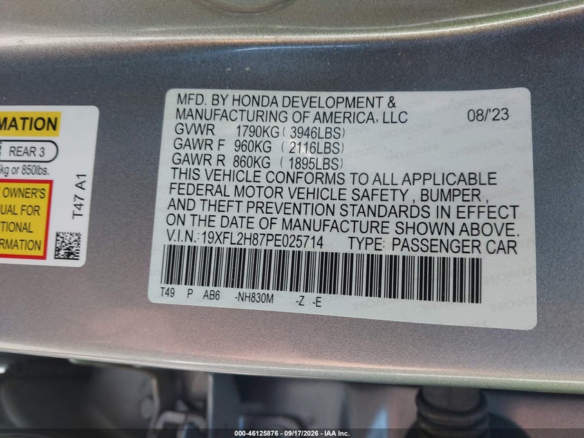 2023 HONDA CIVIC SPORT · Фото 9