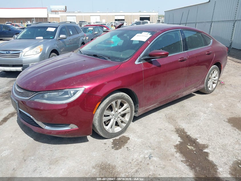 Vin: 1c3cccab2gn170819, lot: 46625661, chrysler 200 limited 20162