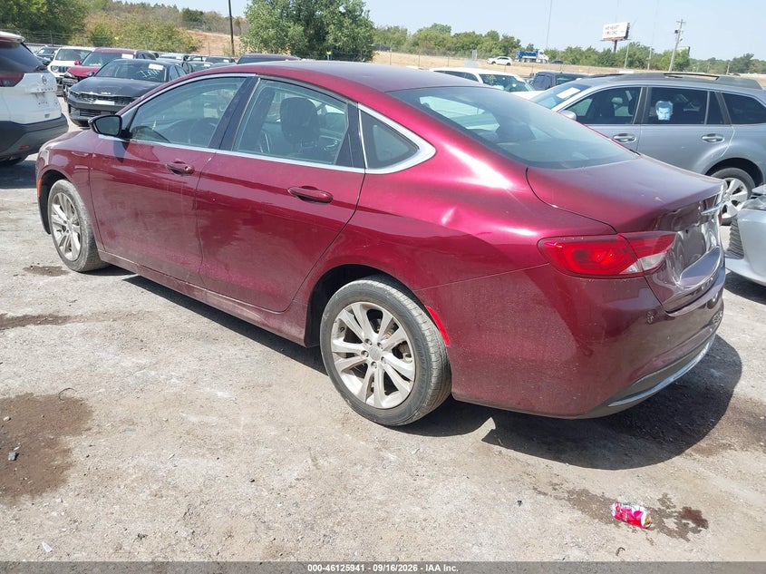 Vin: 1c3cccab2gn170819, lot: 46625661, chrysler 200 limited 20163