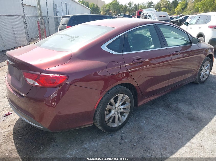 Vin: 1c3cccab2gn170819, lot: 46625661, chrysler 200 limited 20164