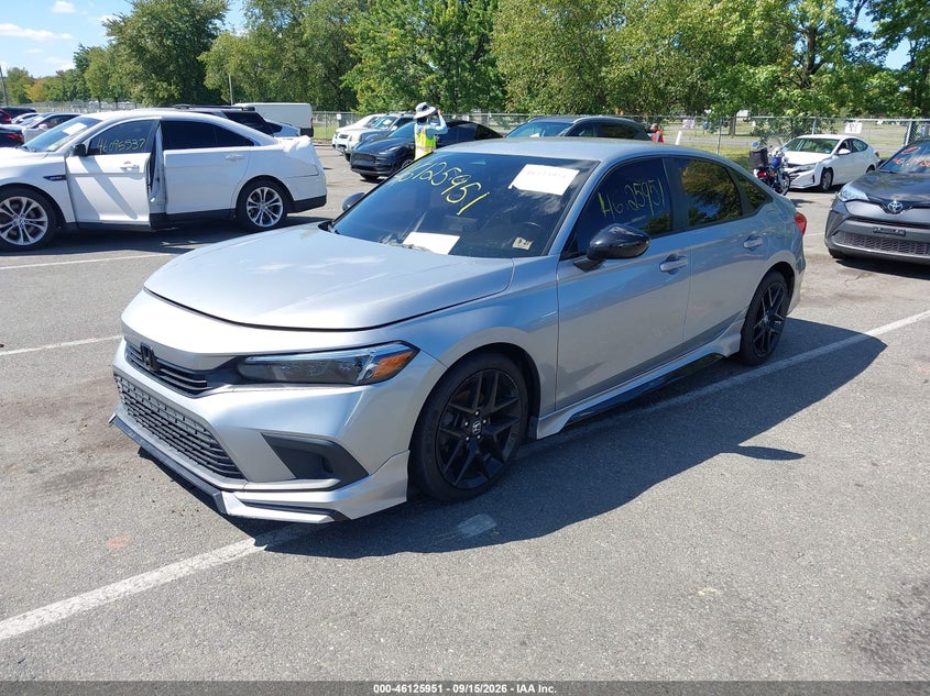 Vin: 2hgfe2f59nh603303, lot: 46625671, honda civic sport 20222