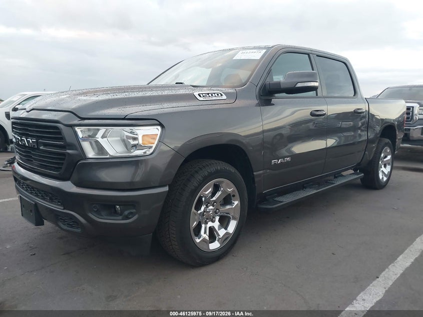 Vin: 1c6srfft5mn548188, lot: 46625695, ram 1500 big horn  4x4 5'7 box 20212
