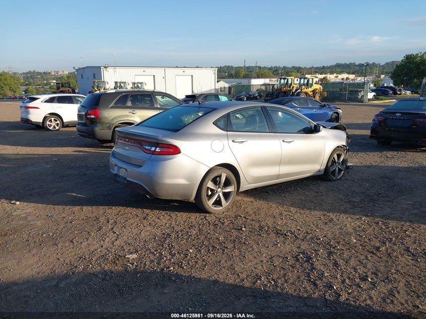 Vin: 1c3cdfeb5fd243453, lot: 46625701, dodge dart gt 20154