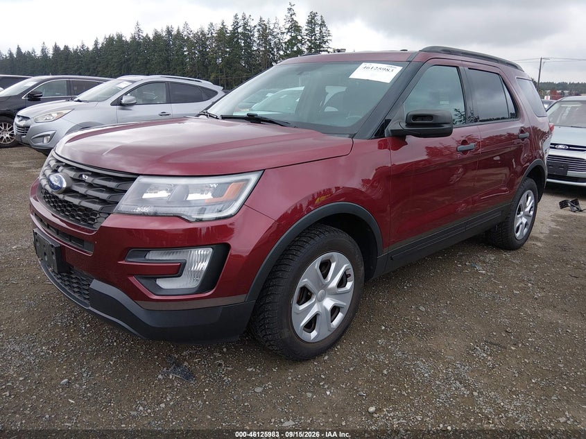 Vin: 1fm5k8ar6hgc72238, lot: 46625703, ford utility police interceptor 20172