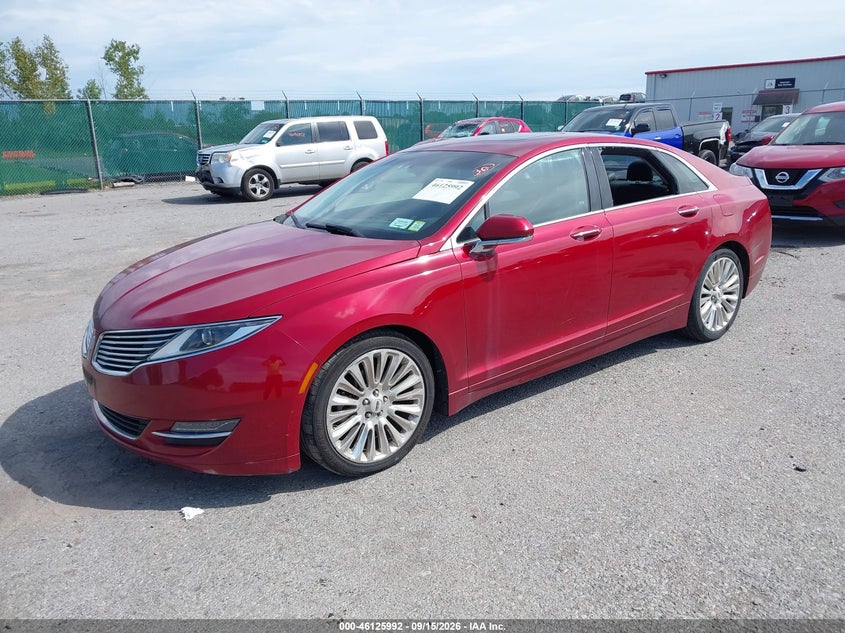 Vin: 3ln6l2jk1er825612, lot: 46625712, lincoln mkz 20142