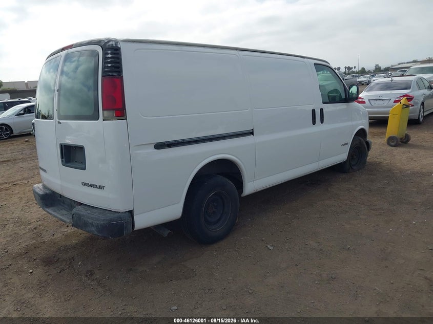 CHEVROLET EXPRESS 2001 VIN 1GCFG15W411181060